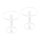 thumbnail image 1 of 2 piezas Pedestal Display Riser Stands Pedestal Jewelry Stand Clear Modern Photography Props Jewelry Stand Jewelry Rack de almacenamiento para llavero , 8 cm de alto Sunnimix Soporte de exhibición de joyería, 1 of 8