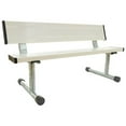 thumbnail image 1 of 5 ft. Portable Bench with Back - White, 1 of 1