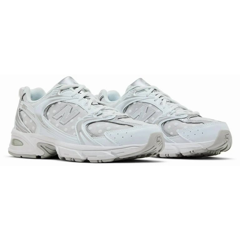 New Balance, Shoes, U530HFW, White Silver Metallic Polka Dots