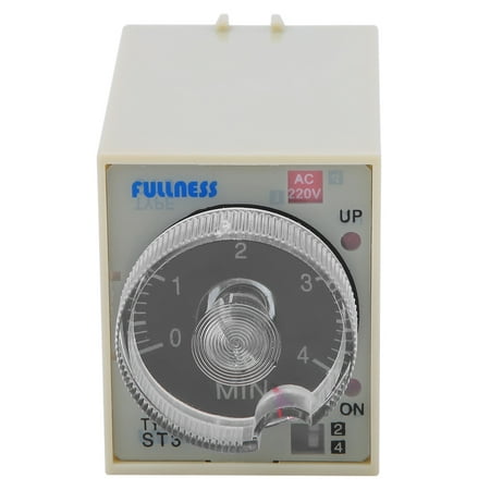 

ESTINK Delay Timer Time Relay Adjustable Knob High-Quality Alloy Contact ST3PA-G AC220V 50/60Hz ST3PA-G Time Delay Relay Adjustable Time Relay
