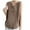 Coffee-12, variant on Mittory Women Linen Sleeveless Tank Tops Basic Summer Casual Crewneck Blouse