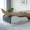 Gray Surface with Wh, variant on Wedge Leg Pillow for Elevation, 1 Count, Soft Breathable Pillowcase, White Base with Gray Edge, Knee & Leg Support Cushion for Sleep, Relaxation, Travel and Office Nap