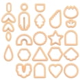 thumbnail image 2 of Juego de cortadores de arcilla polimérica de 142 piezas, kit de herramientas de arcilla plástica para joyería de arcilla polimérica, cortadores de pendientes de arcilla de 24 formas con ganc, 2 of 5