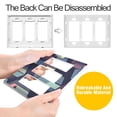 thumbnail image 4 of Yayeee Rocker Switch Wall Plate 1-Gang 4.6"x2.9" Home Decorative Outlet Cover, Cube Stripes, 4 of 6