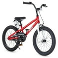 thumbnail image 1 of RoyalBaby Vélo Sportif pour Enfant Freestyle d'Extérieur avec Béquille, 18 Pouces, Rouge, 1 of 9