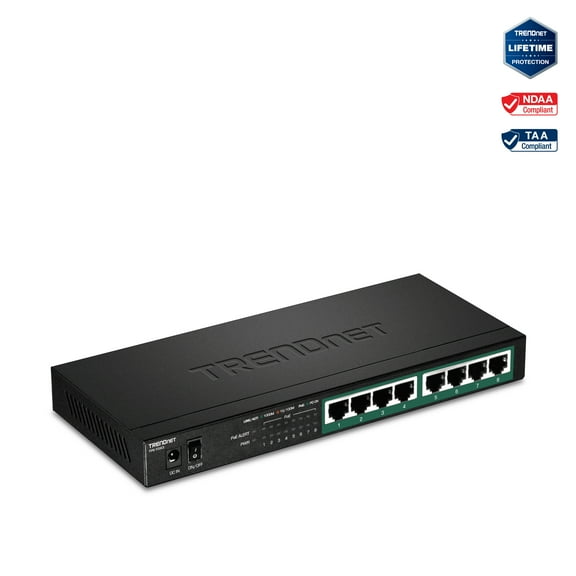 TRENDnet  TPE-TG83, 8-Port Gigabit PoE  Switch
