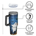 thumbnail image 4 of Halloween Ghosts and Pumpkins in Graveyard Tumbler with Handle and Lid,40oz Double Wall Vacuum Insulated Tumbler,Cups Gift for Women and Men, 4 of 7