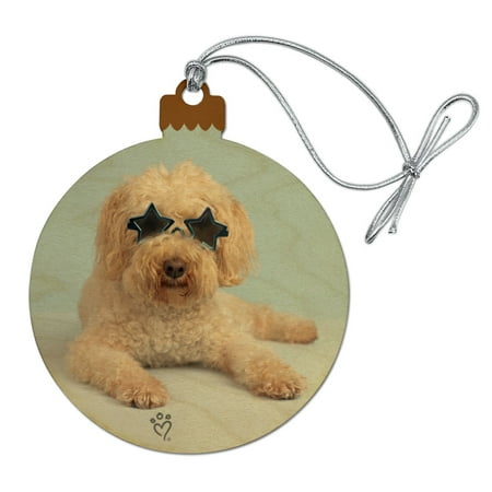Soft-Coated Wheaten Terrier Starry Eyed Sunglasses Wood Christmas Tree Holiday