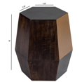 thumbnail image 2 of Mesa decorativa Butler Gulchatai con acabado dorado y madera, 2 of 5