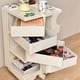 thumbnail image 4 of Modern Nordic Night Table Bedroom Plastic Minimalist Bed Cabinets Nightstands Bedside Storage Mesa De Noche Home Furniture My Lux Decor Round, 4 of 24
