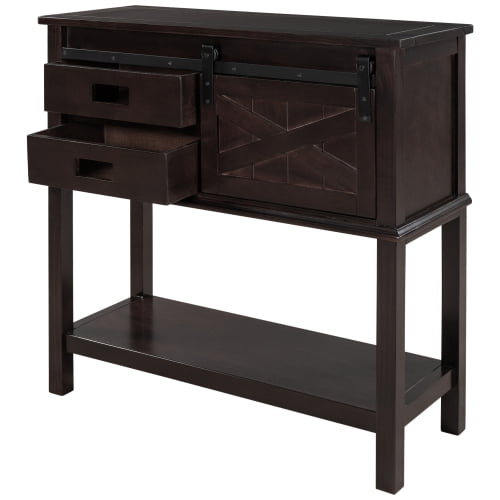 Wooden Farmhouse Console Table