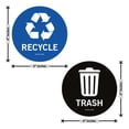 thumbnail image 6 of Recycle Stickers for Recycle Bin Decals and Trash can Stickers 4 x 4 Inches Round Recycle Labels UV Protected Indoor and Outdoor Self Adhesive Vinyl Stickers, 6 of 6