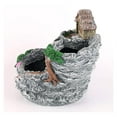 thumbnail image 7 of Plant Fairy Garden Planter Succulents Plants Flower Pot Miniature Resin Tree Stump Container with Sweet House for Decoration Indoor/Outdoor, 7 of 7