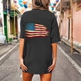 thumbnail image 7 of Icvfdpl Women'S Fashion Casual America July 71Th Anniversary Flag Printed Round Neck Short Sleeve Loose Top T Shirt Trendy Female Outwear, 7 of 7