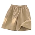 thumbnail image 4 of Hurxie Mens Hiking Shorts Quick Dry Lightweight 3 Zipper Pockets Summer Workout Gym Athletic Running Shorts Men Khaki,4XL, 4 of 7