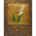 thumbnail image 3 of Pinto, Patricia 12x14 Black Modern Framed Museum Art Print Titled - Calla Lily with Arabesque II, 3 of 5