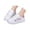 Pink, variant on Toddler Girls Stylish Sneakers Cute Glitter Star Patch White Skate Shoes Non-Slip Cushioned Athletic Shoes with Hook & Loop