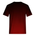 thumbnail image 5 of Borniu Women's Gradient T-shirt Summer Graphic Loose Tee Tops Casual Round Neck Short Sleeve Tops, 5 of 5