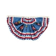 thumbnail image 2 of Miwamany Patriotic Pleated Fan Flag Banner,4th of July Decorations for Outdoor Porch & Railing, Red White & Blue Decor for 4th of July, Memorial Day, Independence Day Decorations, 2 of 8
