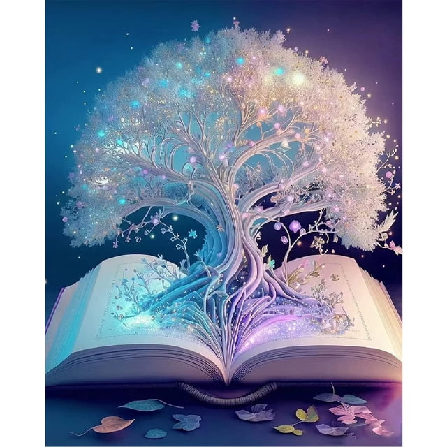 Kit de Punto de Cruz Tiwabb Árbol de la Vida 30x40 cm 11CT