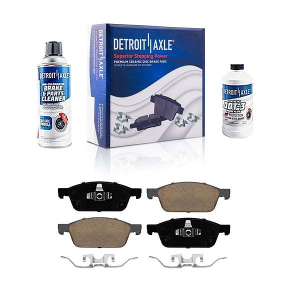 Detroit Axle - Front Brake Pads for Ford 2013-2019 Escape, 2014-2023 Transit Connect, Ceramic Brake Pads 2014 2015 2016 2017 2018 Replacement
