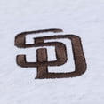 thumbnail image 5 of Women's Mitchell & Ness  Heather Gray San Diego Padres Script Cropped Boxy T-Shirt, 5 of 5