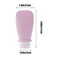 thumbnail image 3 of Ensemble de Bouteilles de Voyage Étanches 90ml avec Bouchon Rabattable, Récipient en Silicone Réutilisable pour Shampooing Lotion Gel Douche, Bouteilles de Toilette Approuvées par la Tsa pour Bagages à Main, 3 of 9
