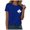 Blue, variant on Women's Keep Canada Flag T Shirt Proud Statement Print, Comfortable and Stylish