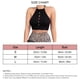 thumbnail image 5 of Mujer Recortado Chaleco Halter Cuello Envoltura Sin Mangas Slim Ajustado Acanalado Crop Tank Top Color Sólido Blusa De Punto Corto, 5 of 5