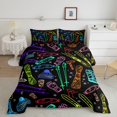 thumbnail image 1 of YST Ski Comforter Set Snowflake Winter Ski Theme Bedding Set, King Size (3 Count), 1 of 5