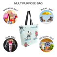 thumbnail image 7 of FORMRS Womens Canvas Tote Bag with Zipper Inner Pocket Shoulder Handbag, Ice Play, 7 of 7