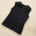 thumbnail image 5 of Xdegoge Packable Puffer Vest Women Lightweight Button Down Round Neck Tunic Quilted Vests with Pocket Thin Casual Basic Sleeveless Padded Jacket 2025 Winter Fashion Outfits, 5 of 8