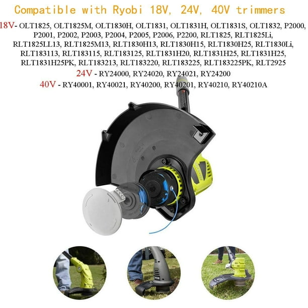 Ryobi 18v discount trimmer line replacement