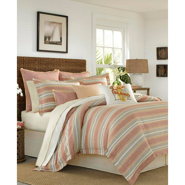 Sunrise Stripe Comforter Set, Tommy Bahama Sunrise Stripe Shower Curtain
