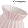 thumbnail image 4 of Mainstays Pink and White Striped Ceramic Vase, 4 of 7