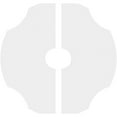 thumbnail image 4 of 22"OD x 4"ID x 7 1/2"C x 1"P Percival Architectural Grade PVC Contemporary Ceiling Medallion, Two Piece, 4 of 11