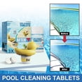 thumbnail image 3 of 100g Swimming Pool Cleaning Tablets Instant Removal Stains Tools Floating Chlorine Hot Tub Cleaning Tablets with Dispenser, 3 of 5