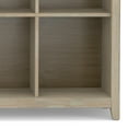 thumbnail image 6 of Simpli Home Amherst 57 inch Wide Solid Wood Transitional 8 Cube Storage Sofa Table in Distressed Grey, 6 of 11