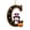 C, variant on Halloween Letter Ornament, 3.15 x 3.15in Penguin Alphabet Initial Hanging Decoration, Acrylic A-Z Choice for Halloween Tree, Wreath and Party Decor