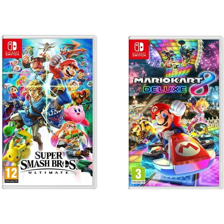 Nintendo Super Smash Bro & Mario Kart 8 Video Games for Nintendo Switch System