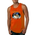 thumbnail image 2 of Wild Bobby, Cute Pug Life Living, Animal Lover, Men Graphic Tank Top, Orange, Large, 2 of 4