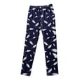 thumbnail image 2 of ZHOGXU Big Kids Girls Leggings Elastic Waist Cartoon Print Slim Fit Comfortable Stretchy Pants Trousers For Daily Wear Navy 9-10 Years, 2 of 7