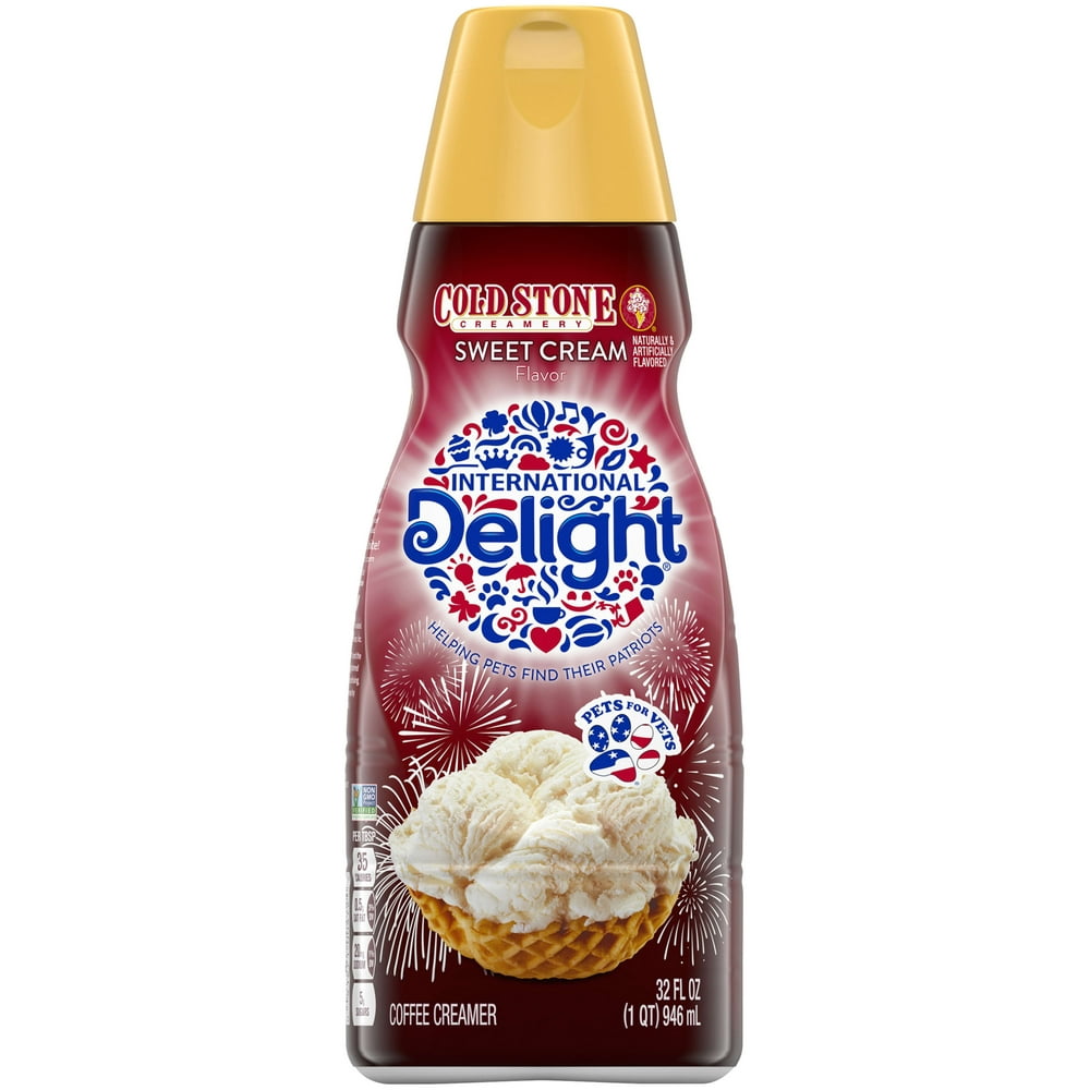 International Delight Cold Stone Creamery Sweet Cream Coffee Creamer 32 Oz