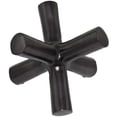 thumbnail image 5 of 10" x 9" Black Aluminum Jack Abstract Sculpture, by DecMode, 5 of 7