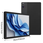 10.4 Inch Large Screen Android 14 Tablet, 16GB RAM 128GB ROM, 5G WiFi, Suitable for Study and Office, Black