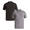 BLACK SOOT/CHARCOAL SKY HEATHER, variant on George Men’s & Big Men’s 2-Pack Pique Polo Shirt, Sizes XS-3XL