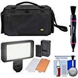 Pro Series Camera Bag - Zuma EC8188 Easy Bag Pro Series Camera / Camcorder Case with LED Video Light + Cleaning Kit