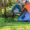 thumbnail image 7 of Wakeman Outdoor Double Camping Chair - Camp Loveseat with Carry Bag, Olive, 7 of 7