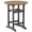 Brown, variant on OTSUN Outdoor Adirondack Round Bar Table, 32“ Height Patio Large Pub Table for 4, All Weather Counter Height Double-Decker Table with Built-in Footrest for Outside Deck Porch Balcony Poolside