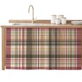 thumbnail image 2 of Buffalo Plaid Cabinet Curtain 32"Wx55"L, Dustproof Pantry Door Curtain with Self Adhesive Tape, Modern Farmhouse Colorful Checkered Tall Storage Cover Privacy Drape for Bathroom Kitchen Laundry Room, 2 of 9